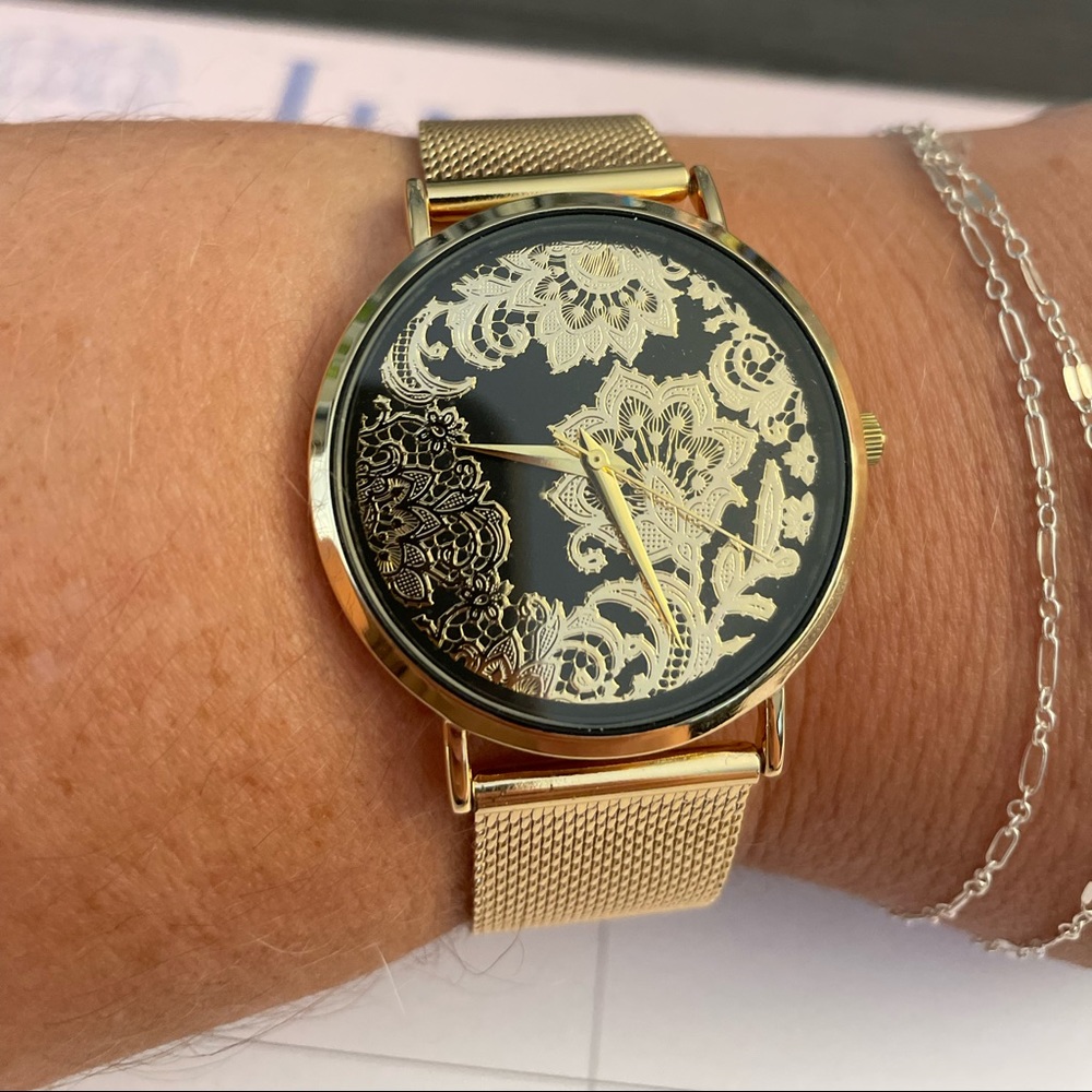 Large Faux Gold Watch